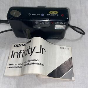 Olympus Infinity Jr 35mm Point Shoot Film Camera Auto Focus Compact Tested